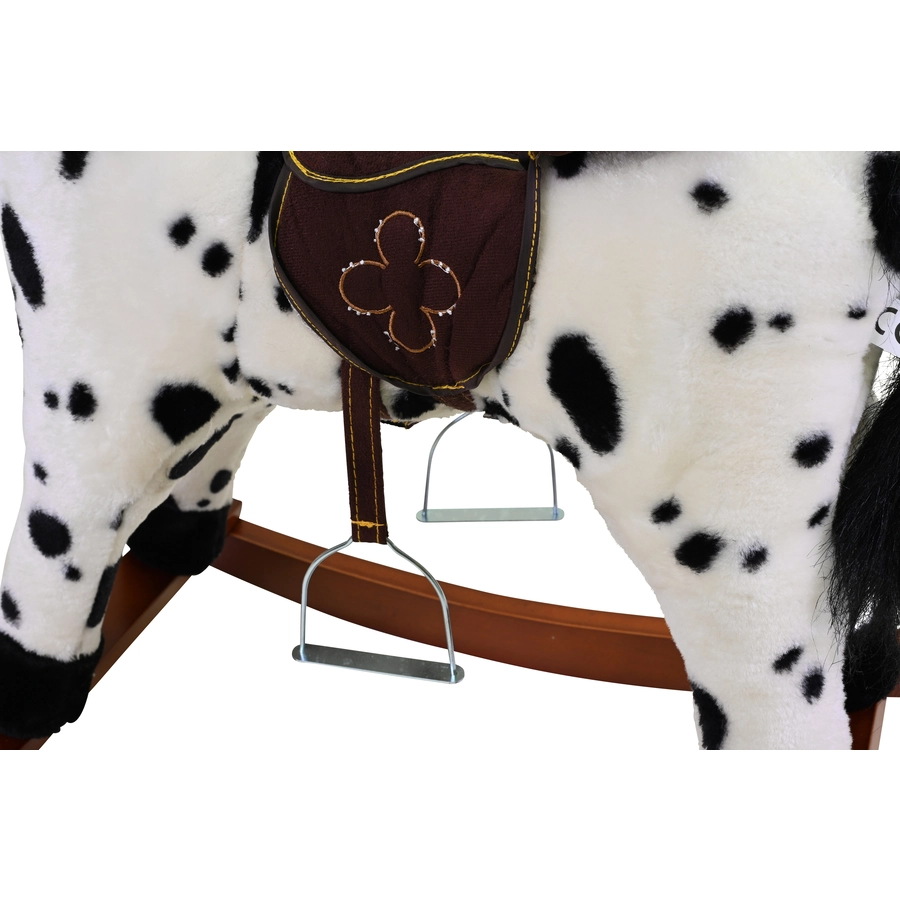 knorr toys® Schaukelpferd Appaloosa schwarz