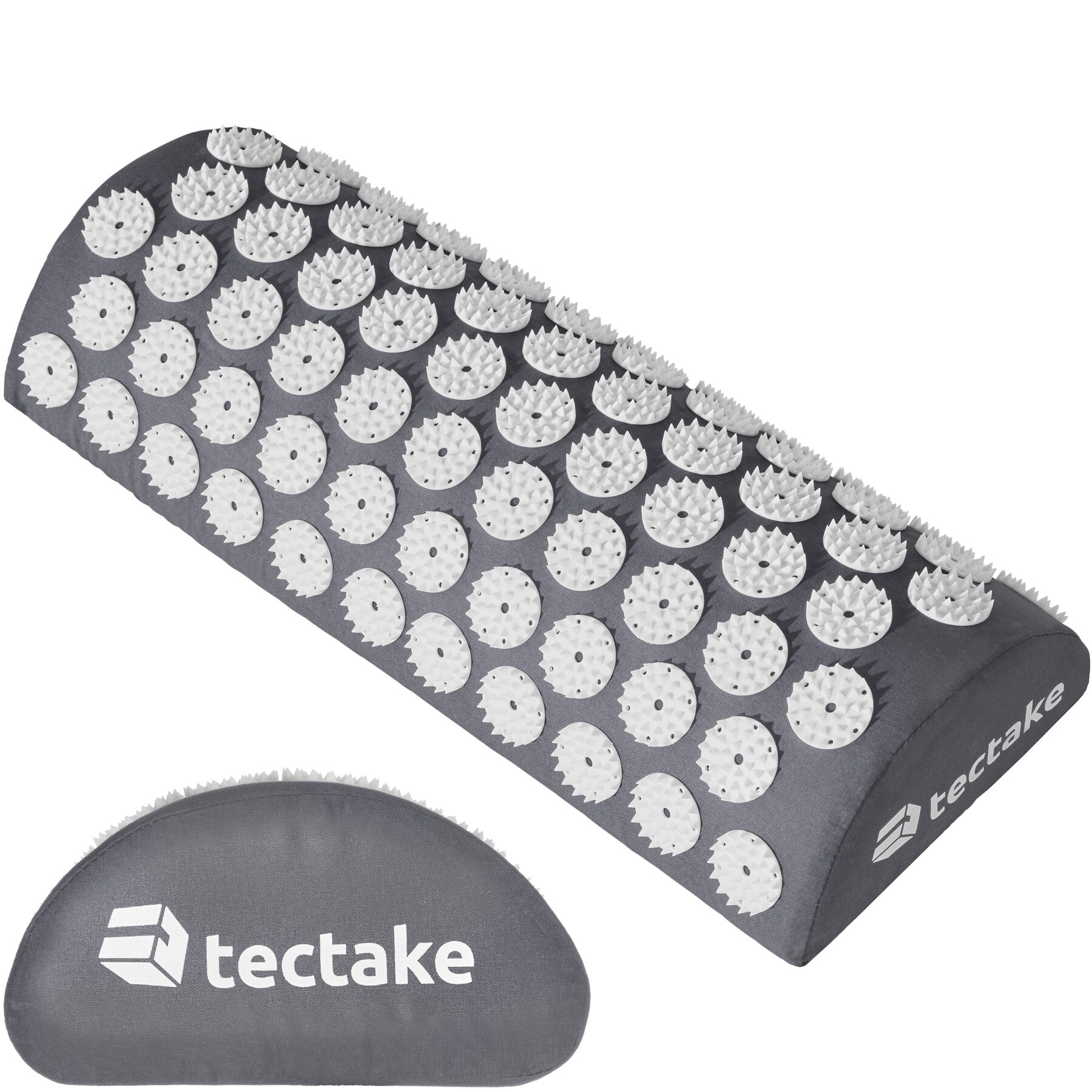 tectake® Akupressurmatte, 3-teiliges Set aus Matte, Kissen und Tragetasche, Baumwollstoff, geringes Gewicht