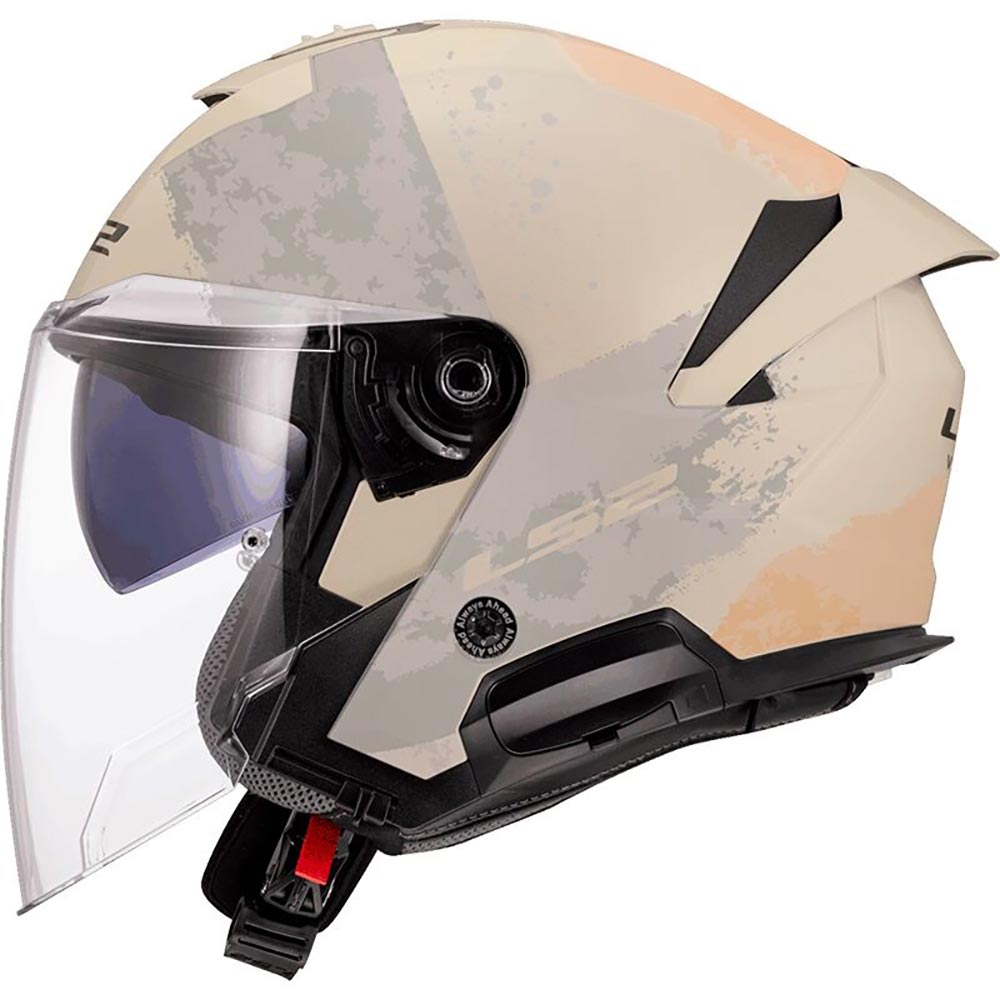 LS2 - Casque OF618 Verso II Aqua Blanc cassé / Mat