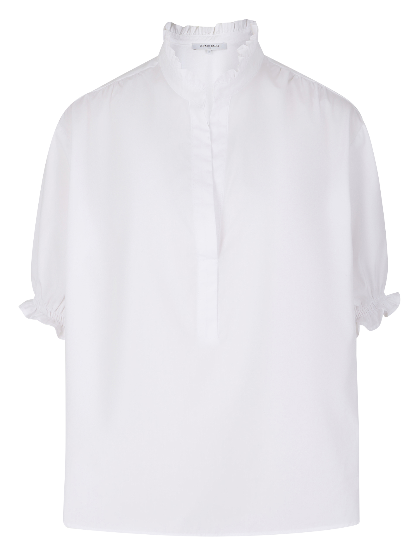 ANNYR - Chemisier col victorien en coton | Blanc