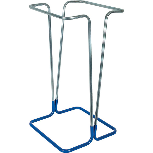 Support sac poubelle d'intérieur sur pied bleu sans couvercle 110 L