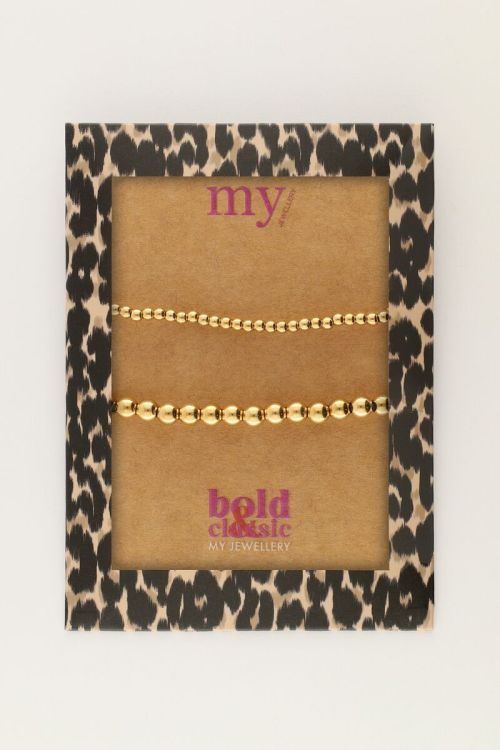 Bold armbanden set met bubbel