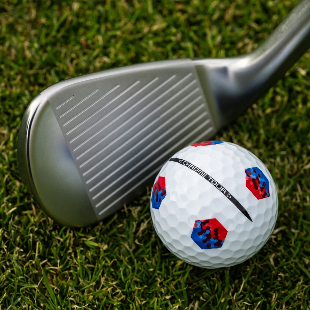 Chrome Tour TruTrack 24 Golfball Hvit/Blå/Rød