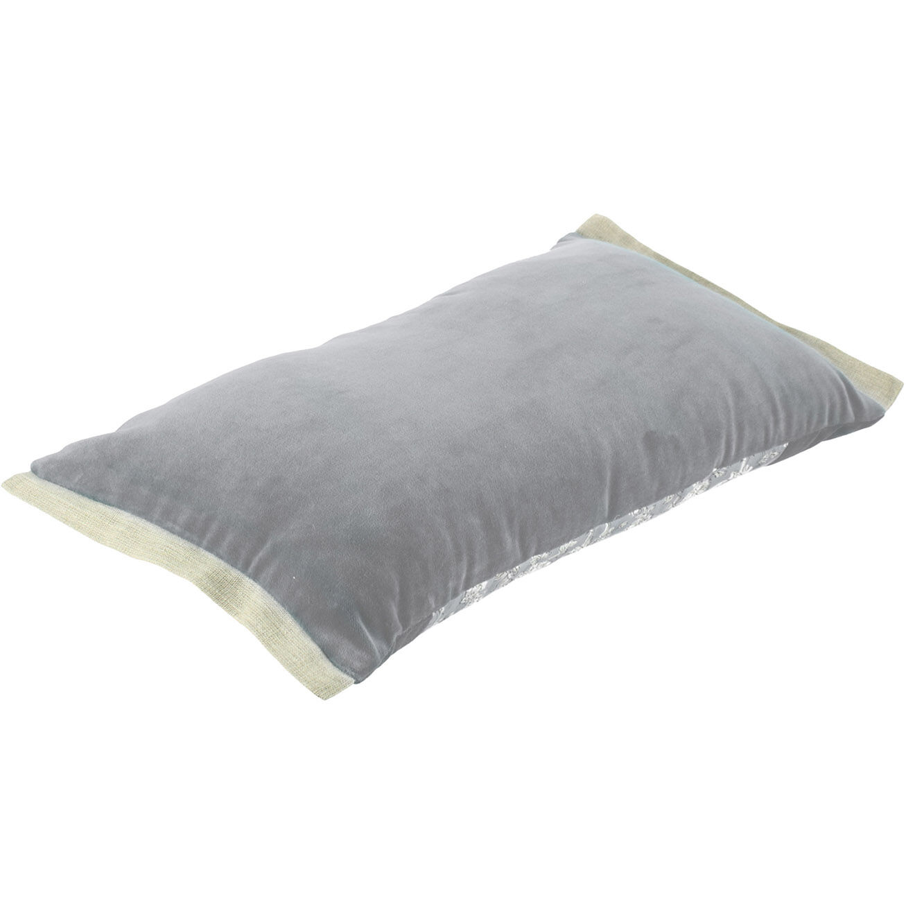 En Fil d'Indienne Housse de coussin Anna velours beige - 30x45 cm