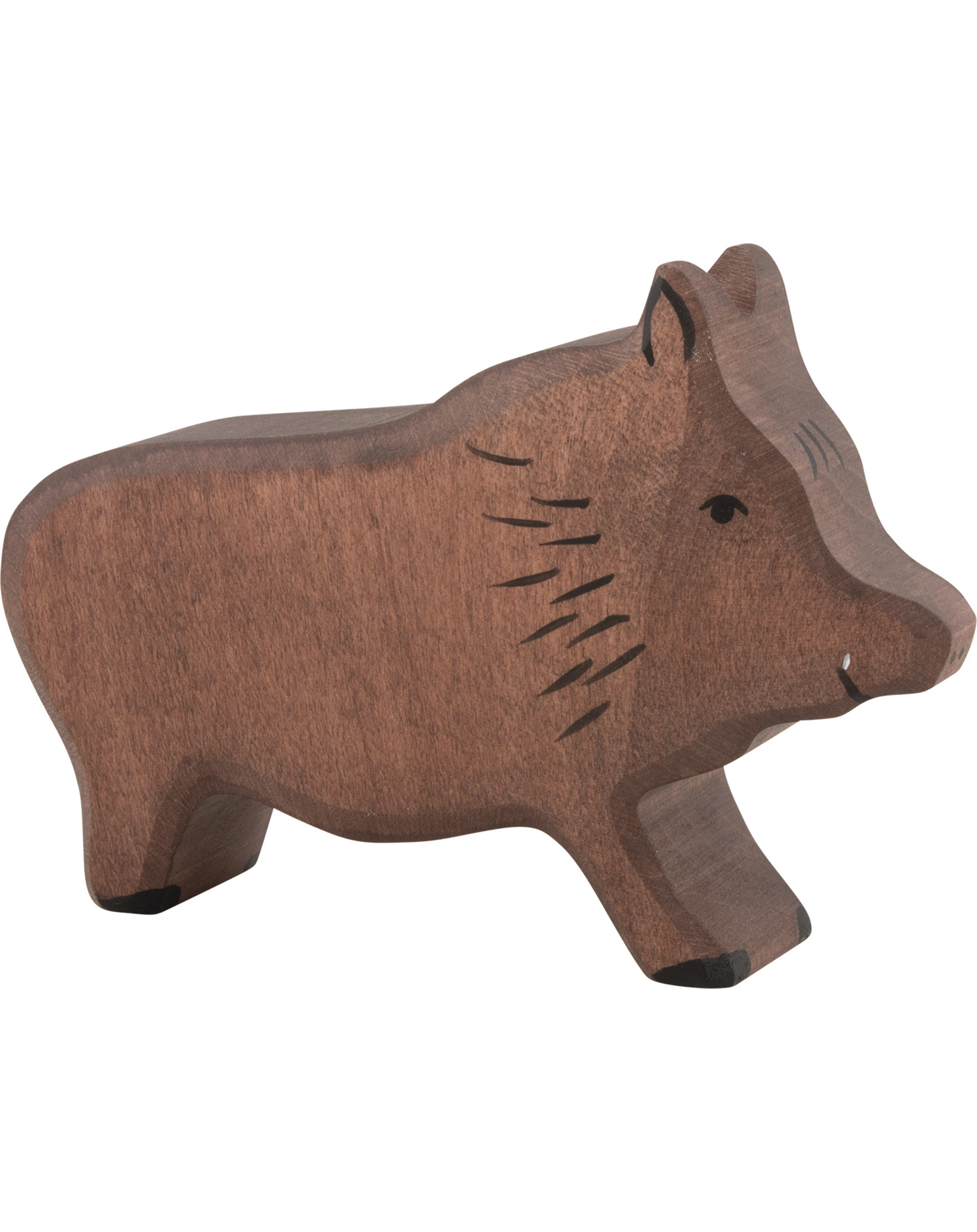 Holztier WILDSCHWEIN EBER in braun