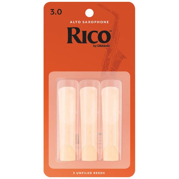 DAddario Woodwinds Rico Alto Sax 3.0 - 3-Pack