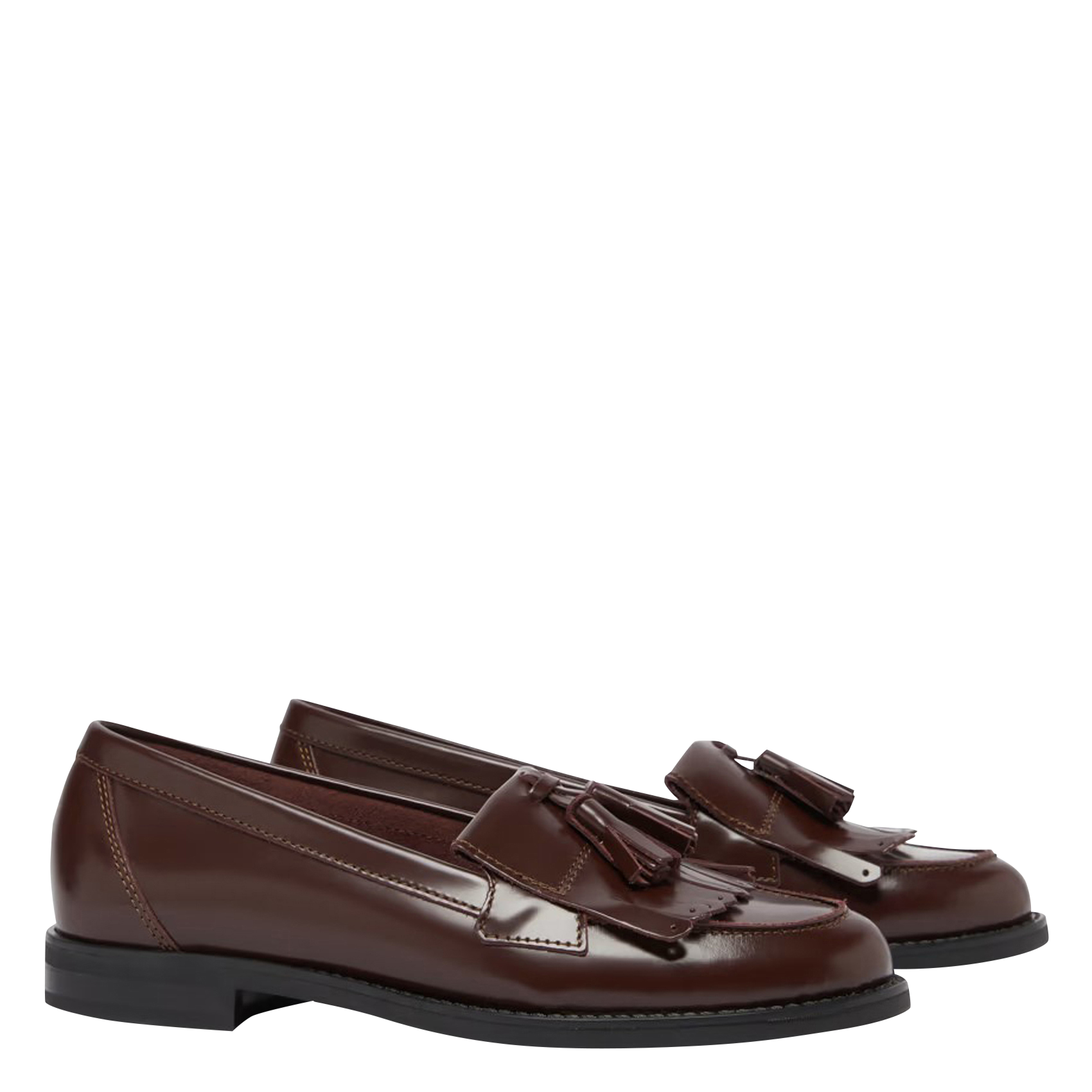 NELLE - Mocassins en cuir | Rouge