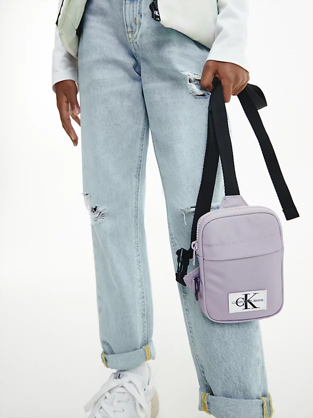 Bolsa de ombro infantil com logotipo