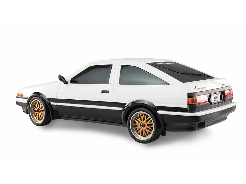 Amewi Drift AE86 Sprinter Trueno RWD, Weiss, RTR, 1:18 Kleiner JDM Drifter mit Heckantrieb