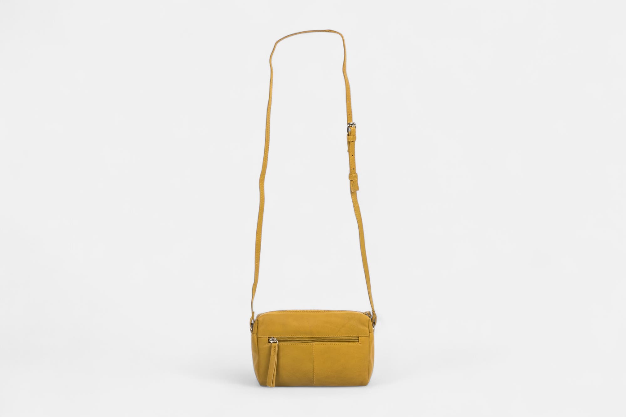 Sac bandoulière en cuir jaune