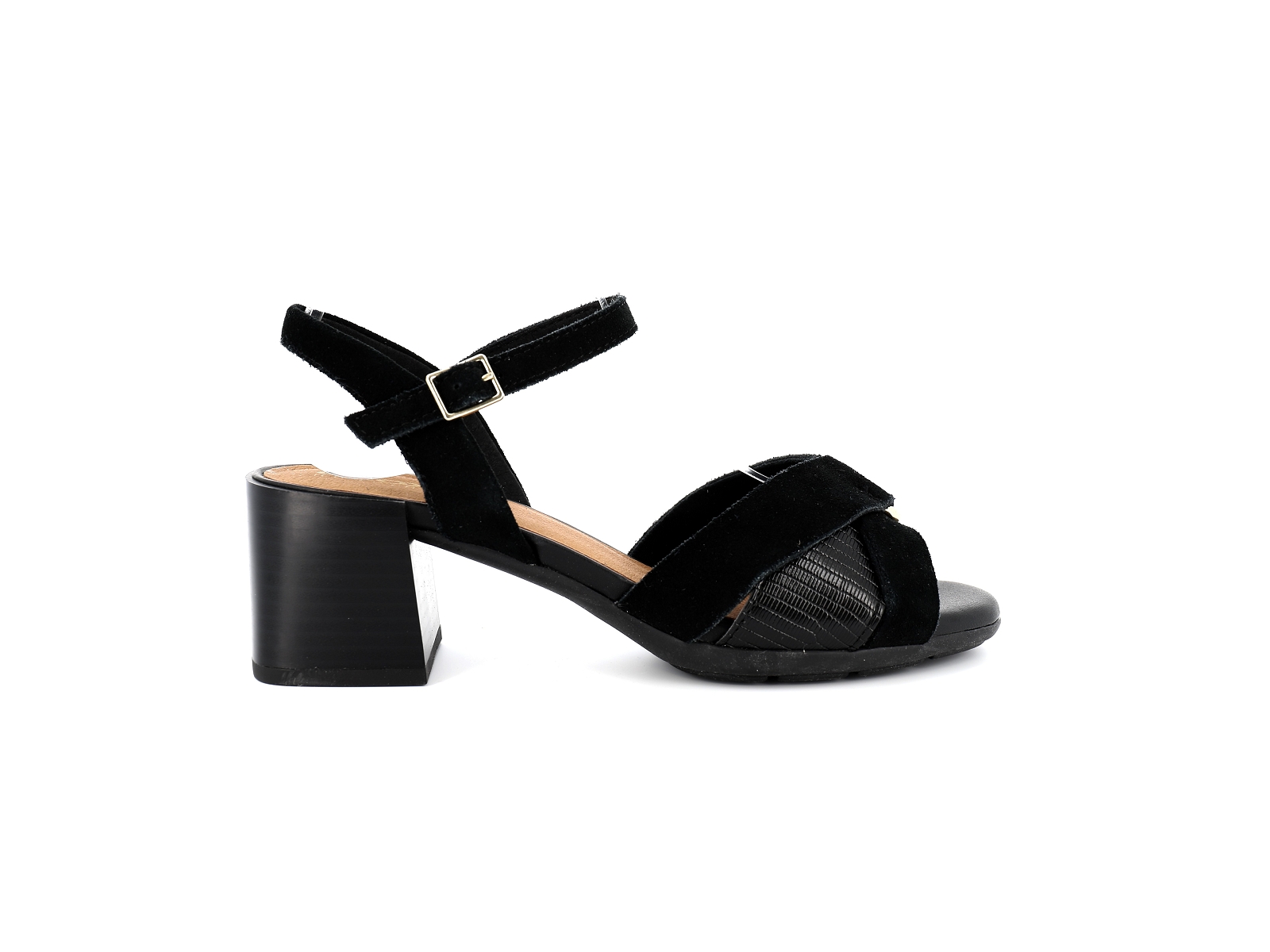 Geox-D NEW MARYKARMEN D45RLB Matières combinées Noir
