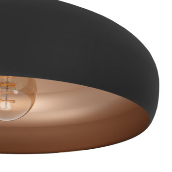 EGLO plafondlamp Mogano zwart/koper