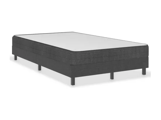 Sommier tapissier Gris foncé Tissu 120x200 cm
