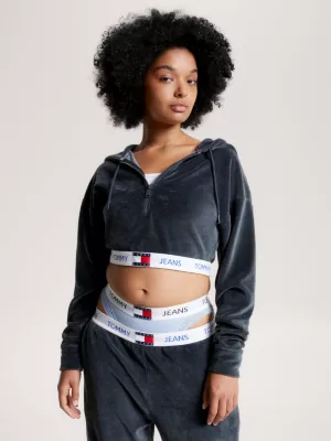 Moletom curto Heritage Velour Lounge