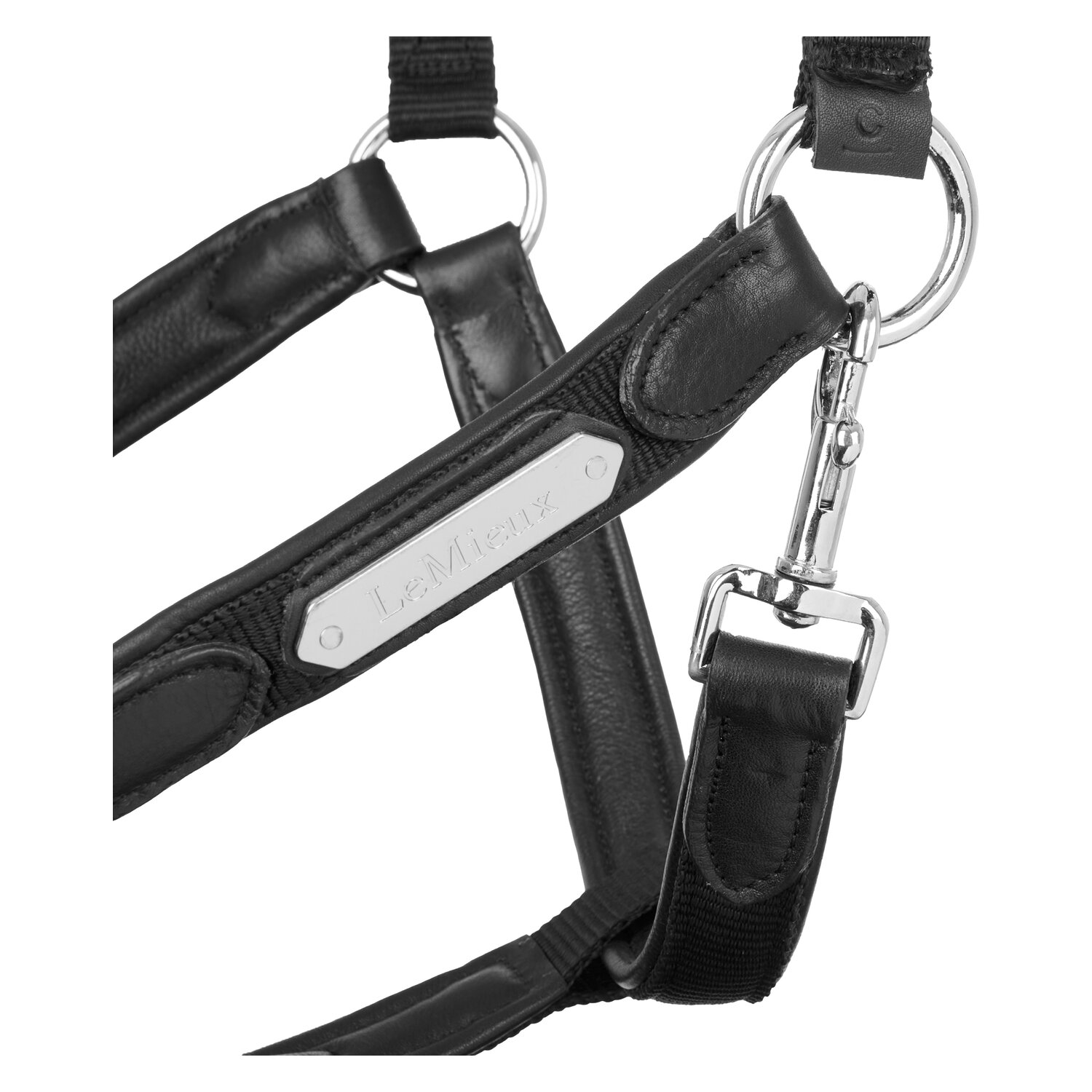 LeMieux Core Lederhalfter Capella  - black - Warmblut