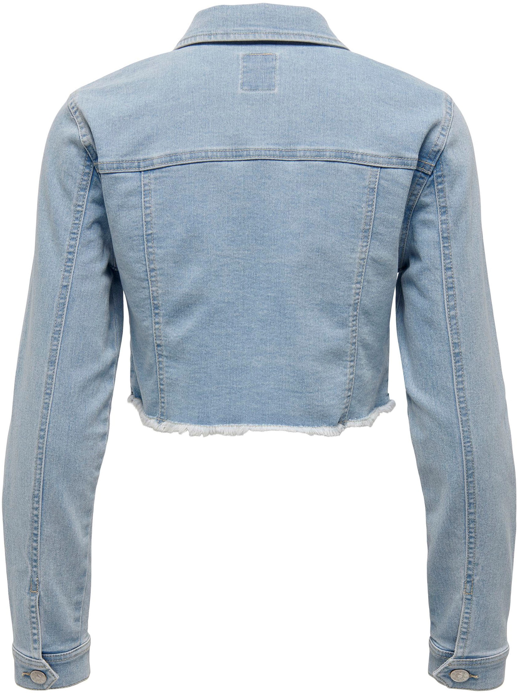 ONLY Jeansjacke »ONLWONDER LS CROPPED DNM JACKET GUA NOOS«
