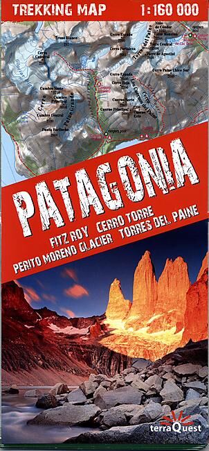 EXPRESSMAP - TREKKING MAP PATAGONIA 1 160 000