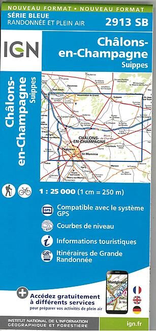 IGN - 2913 SB CHALONS EN CHAMPAGNE 1 25 000