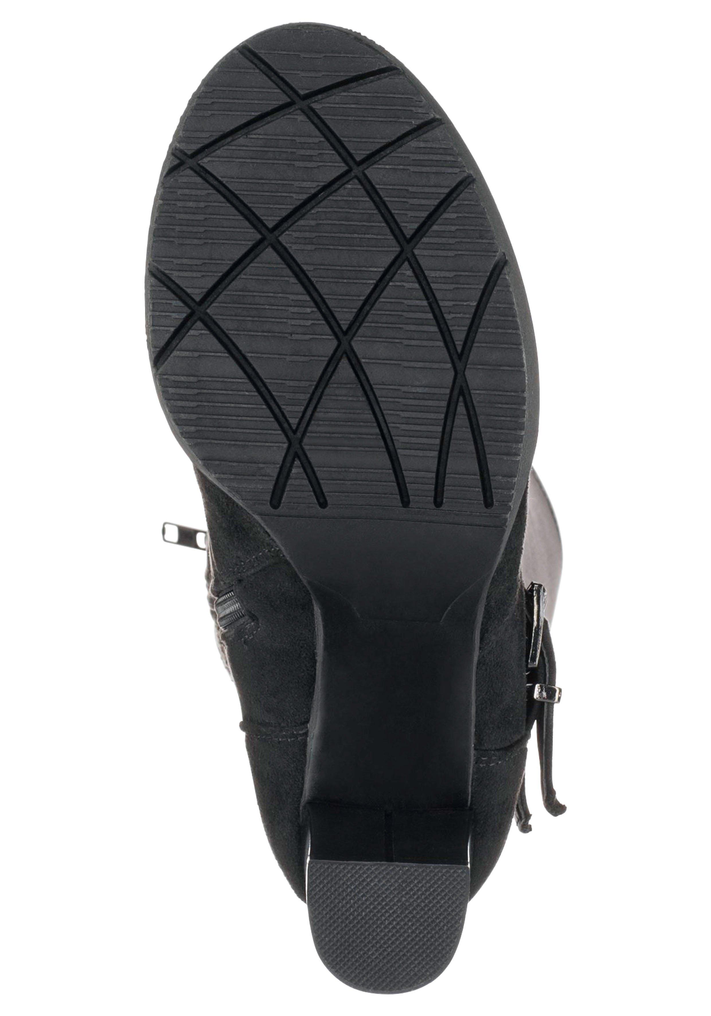 Weitschaftstiefel mit zwei Zierschnallen
