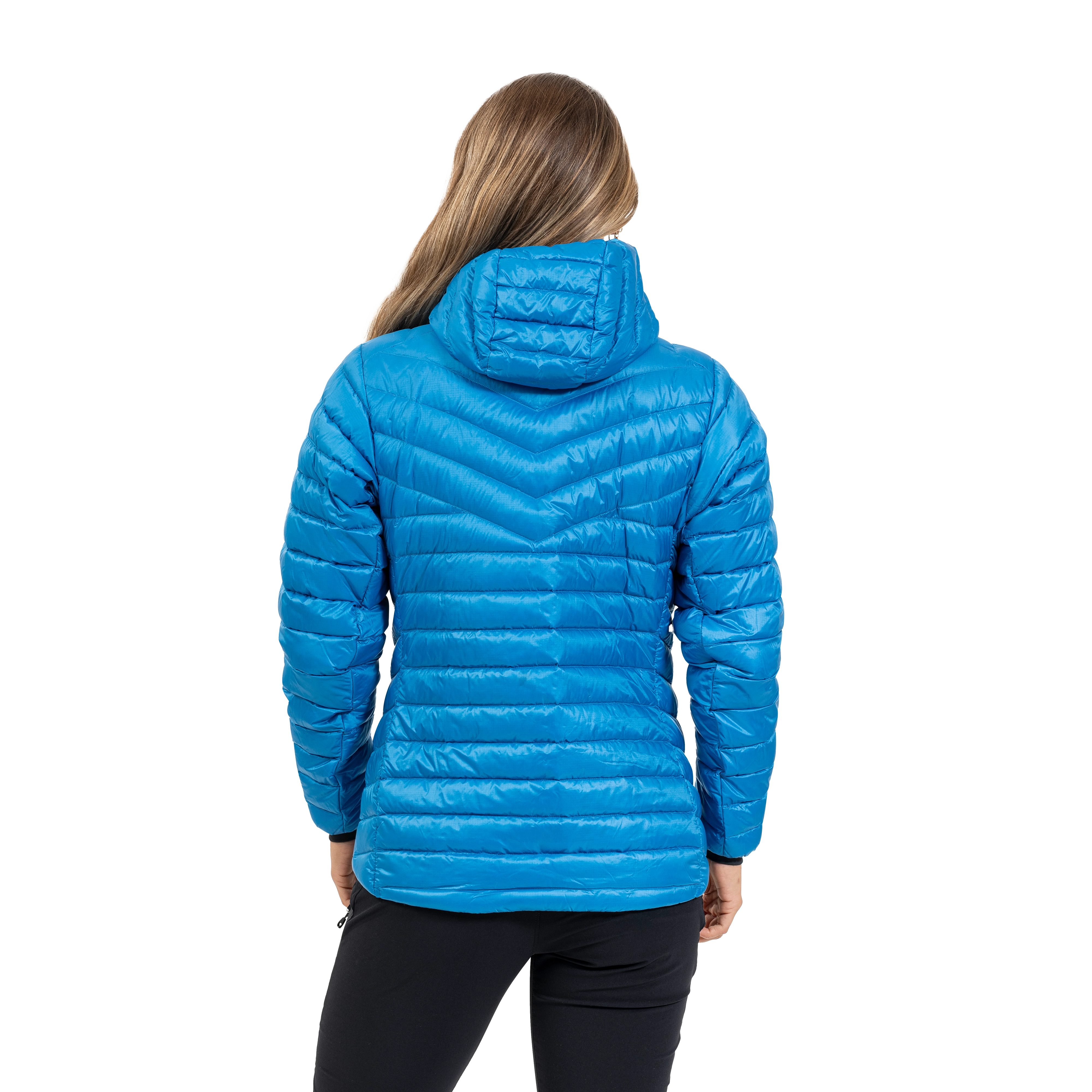 Rabot Light Down Jacket Hood Women Dark Aqua Lagoon