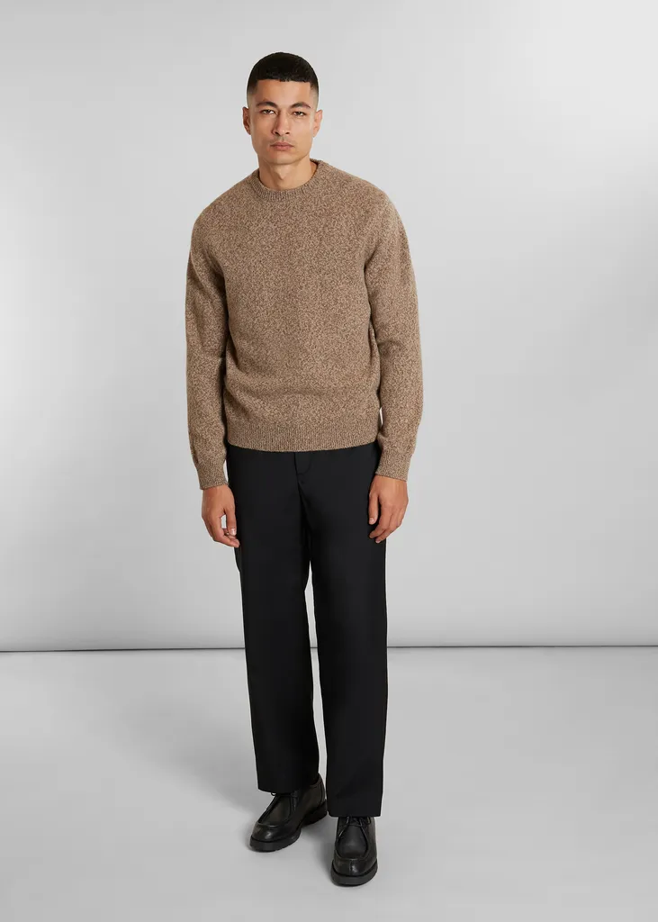 Pull col rond épais mouliné laine Geelong L'Exception Paris