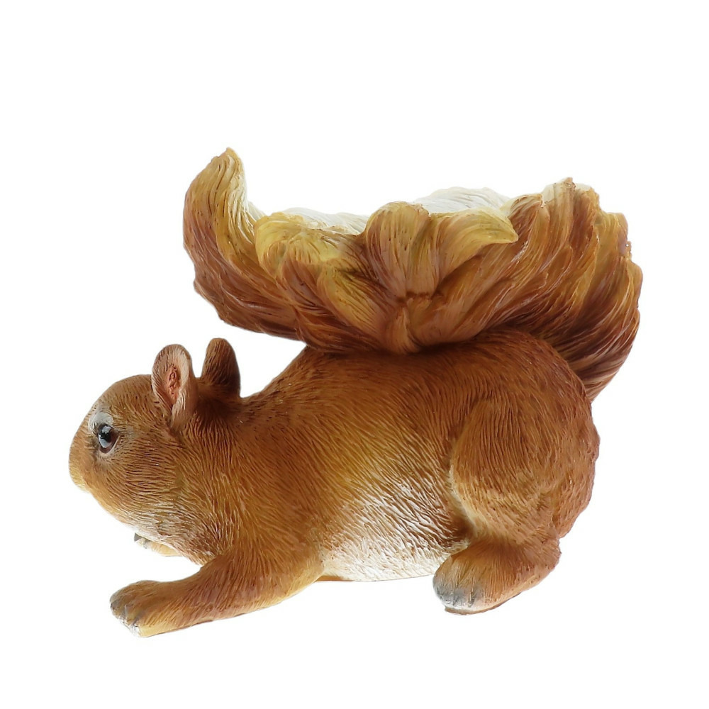 Mangeoire forme écureuil, hauteur 12 cm, oiseaux