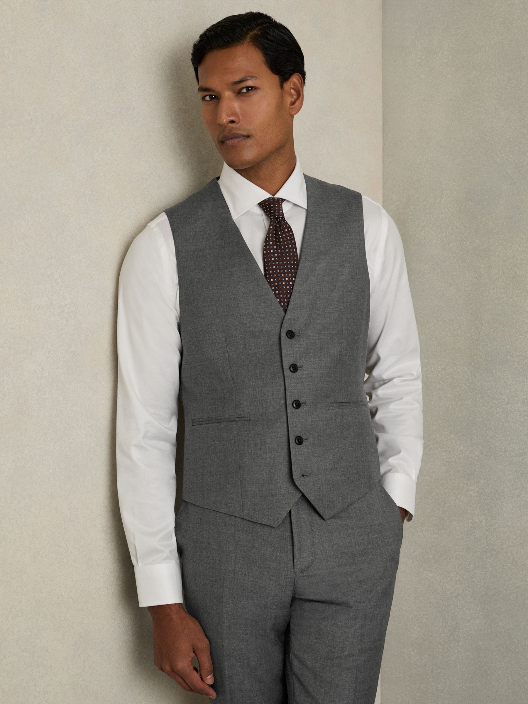 Reiss Aspire slim fit wollen gilet