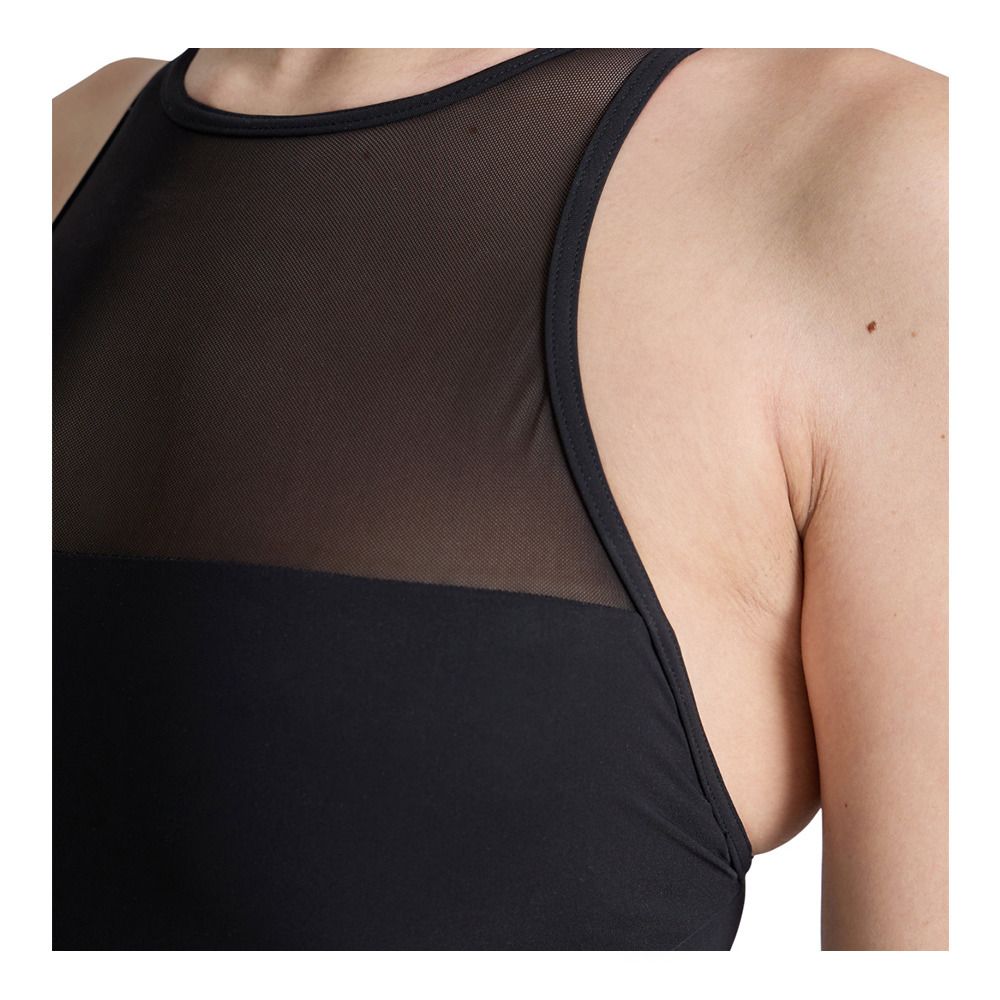 Arena MESH PANELS - Maillot de bain 1 pièce Femme black