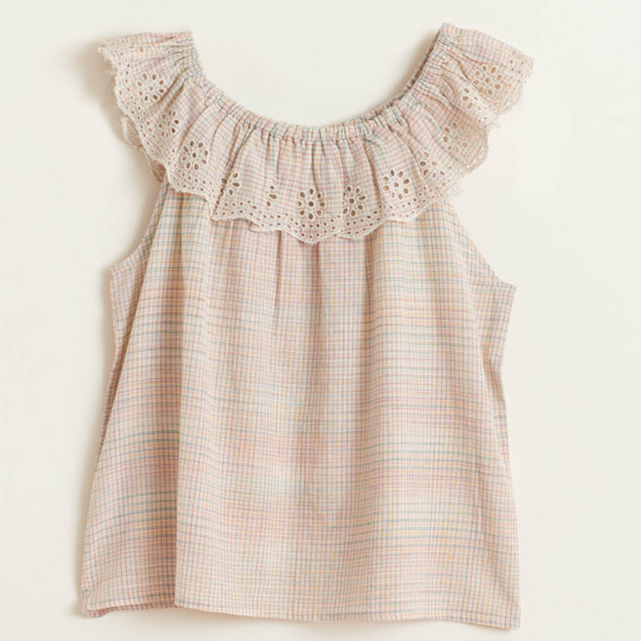 Bellerose Top en Coton Pupil à broderie anglaise multicolore
