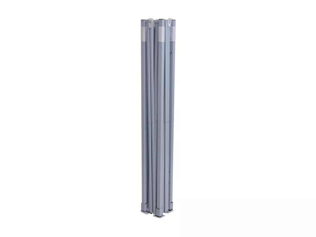 Tente de réception pliable professionnelle 3x3 m Acier Blanc