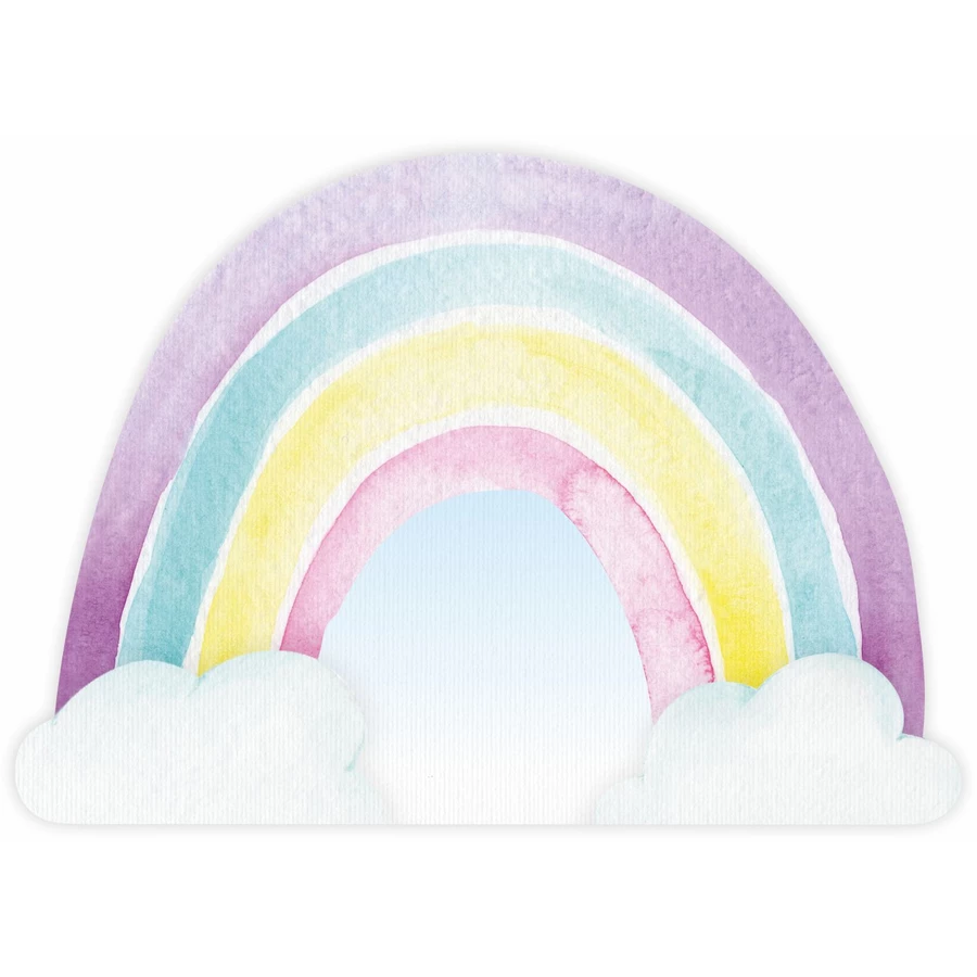 Nikima Platzset stabiles Vinyl Tischset – Regenbogen mehrfarbig