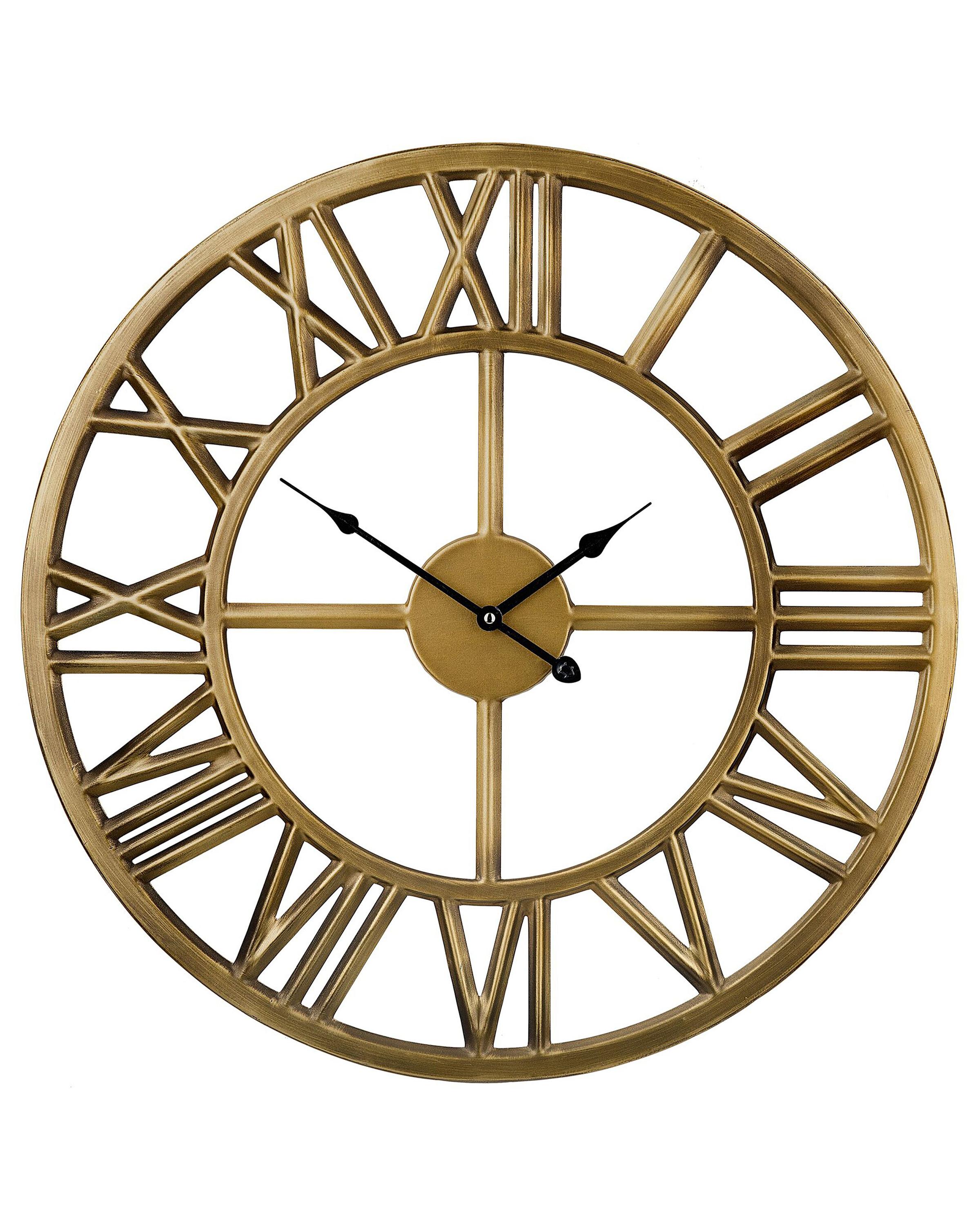 Wandklok NOTTWIL 61 cm Metaal Goud