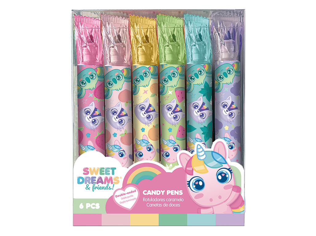 MARCADORES PERFUMADOS SWEET DREAMS 6 UNIDADES