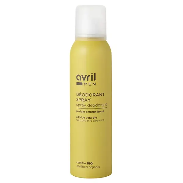 Desodorante Spray Masculino Orgânico Certificado Avril Cosmetics 150ml