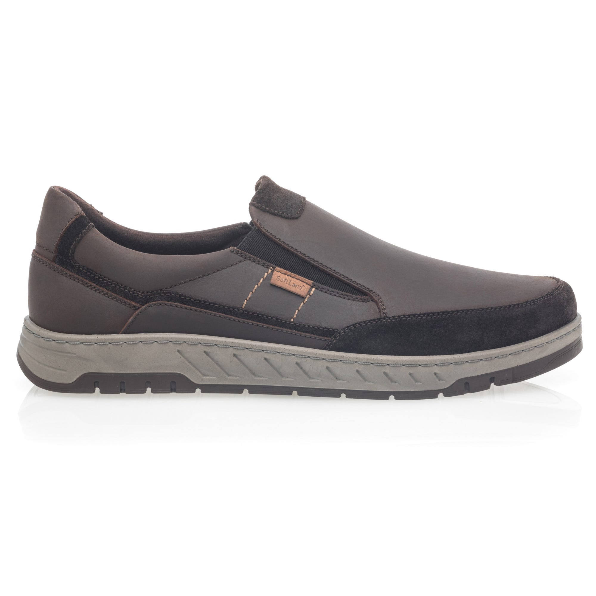 Mocassins pieds sensibles Homme en cuir marron