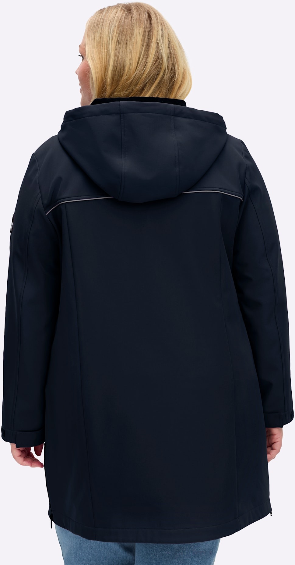 Sheego Softshelljacke mit Kapuze