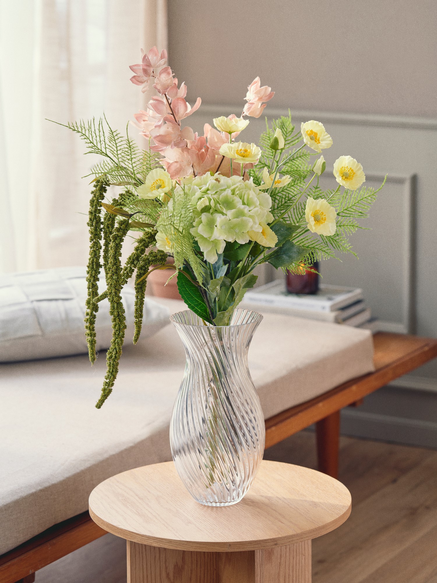 Kunstig blomst | 84 cm.  | Rose