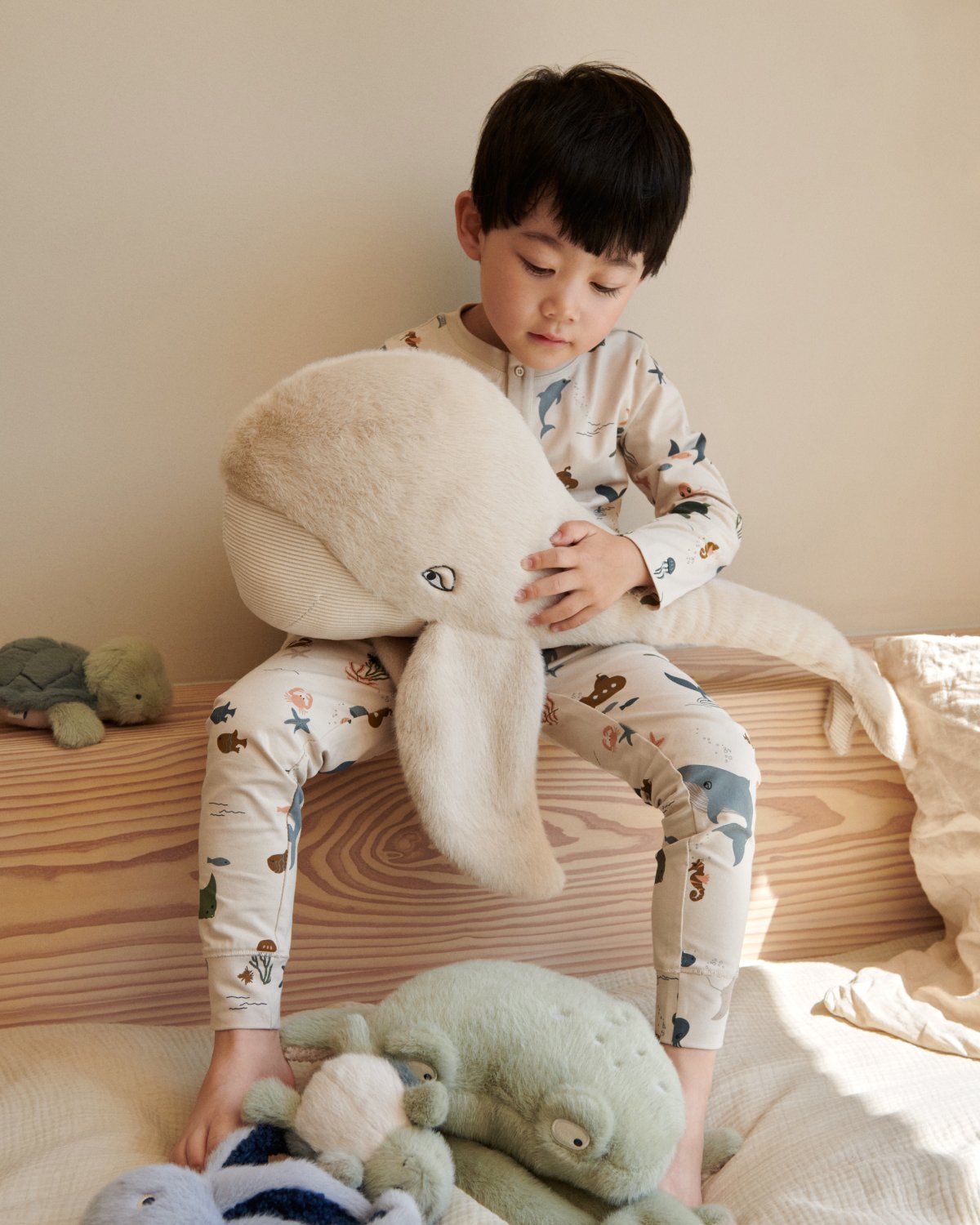 Bamse Hval – Stor, 60cm | Berman Whale Teddy