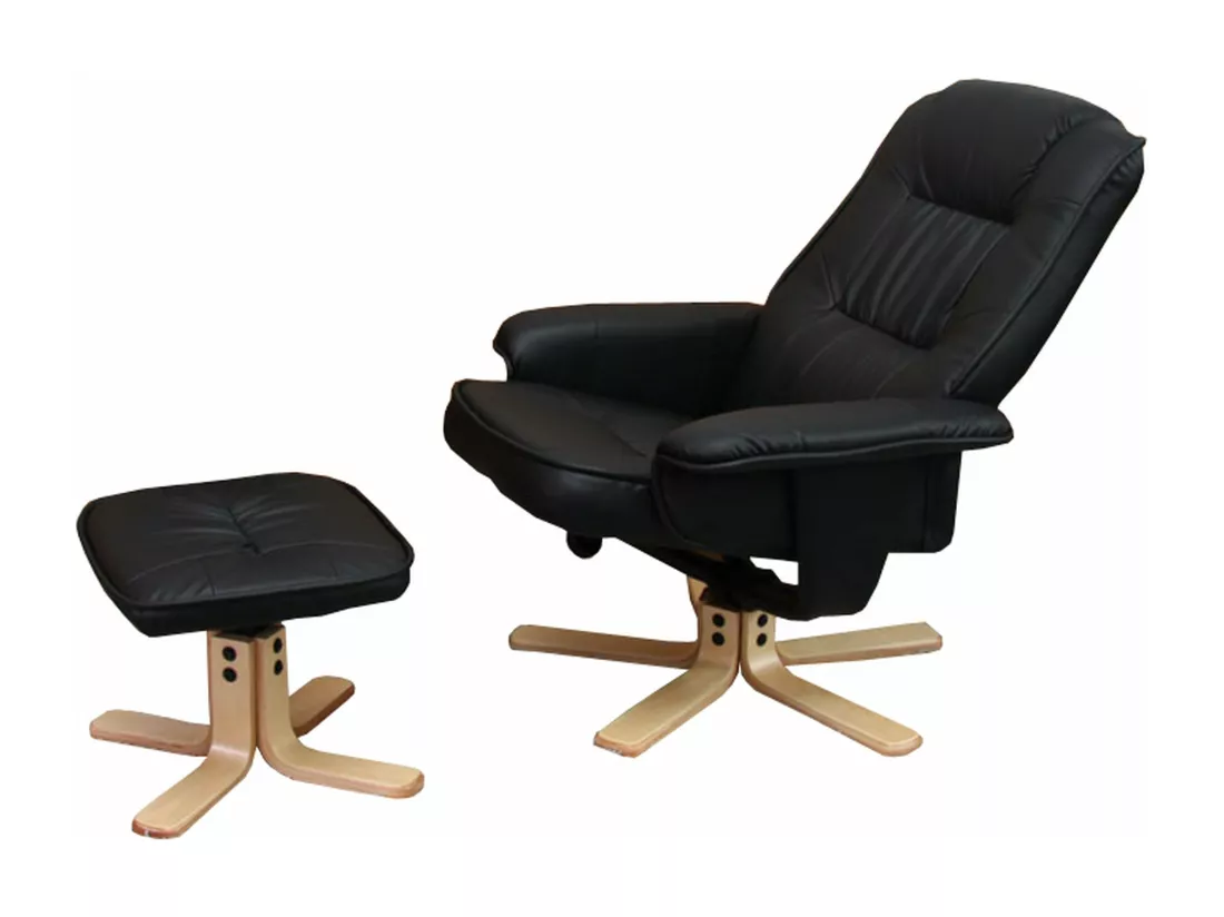 Fauteuil de relaxation TV bois marron 65 x 37 x 80 cm 04_0006837