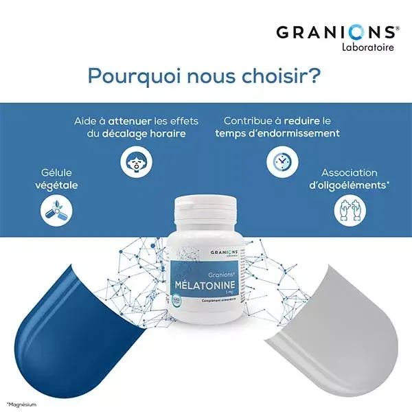 Granions Melatonina 60 cápsulas
