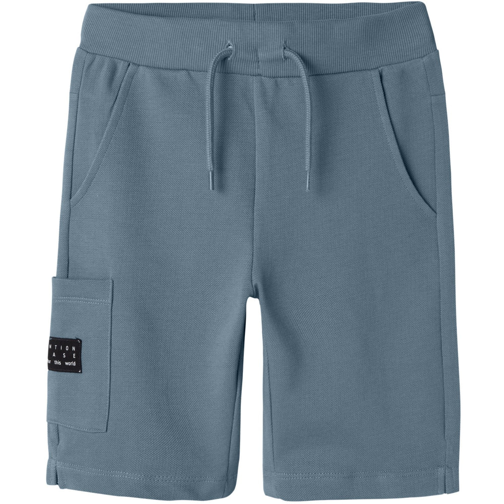 Køb Name It Blue Mirage Vivasse Long Sweat Shorts