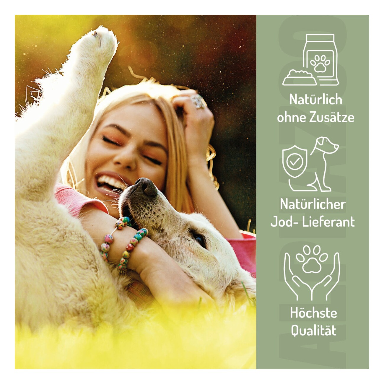 ALPHAZOO Seealgenmehl für Hunde und Katzen 250 g
