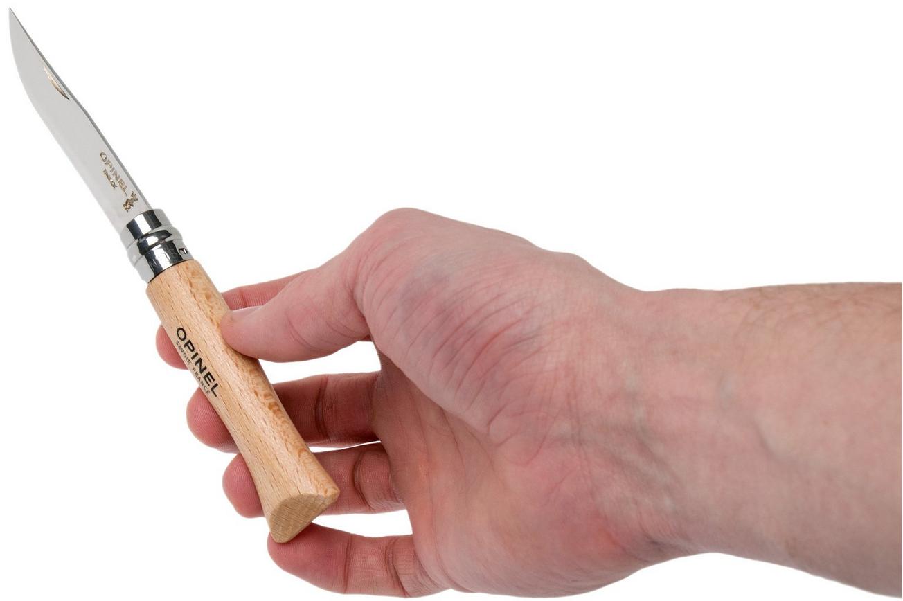 Opinel zakmes No. 06RV, RVS, lemmetlengte 7,5 cm