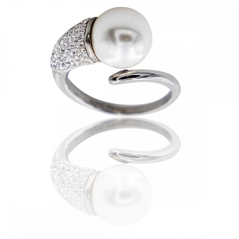 Bague Femme Perle Strass DAPHNEE