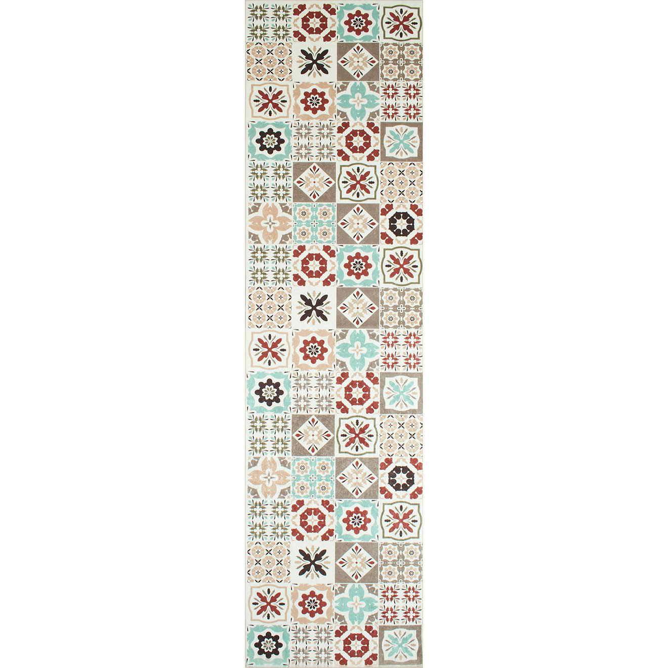 Nazar Rugs Tapis Azulejo 756 multicolore - 80x150 cm