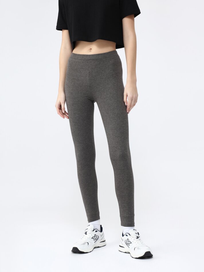 Conjunto de 2 Leggings Compridas - Cinza Antracite