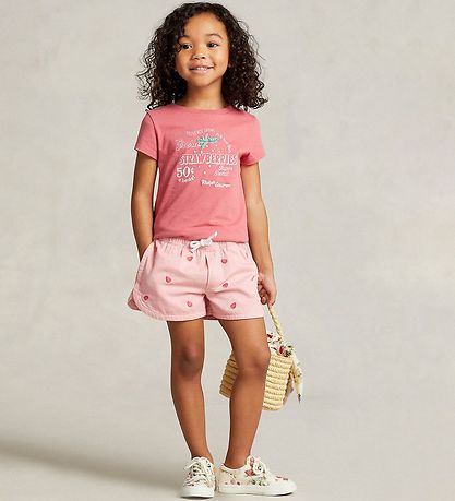 Polo Ralph Lauren Shorts - Cottage - Rosa m. Jordb?r