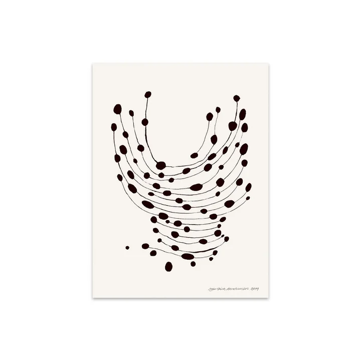 The Poster Club - Dancing Dots von Leise Dich Abrahamsen, 40 x 50 cm