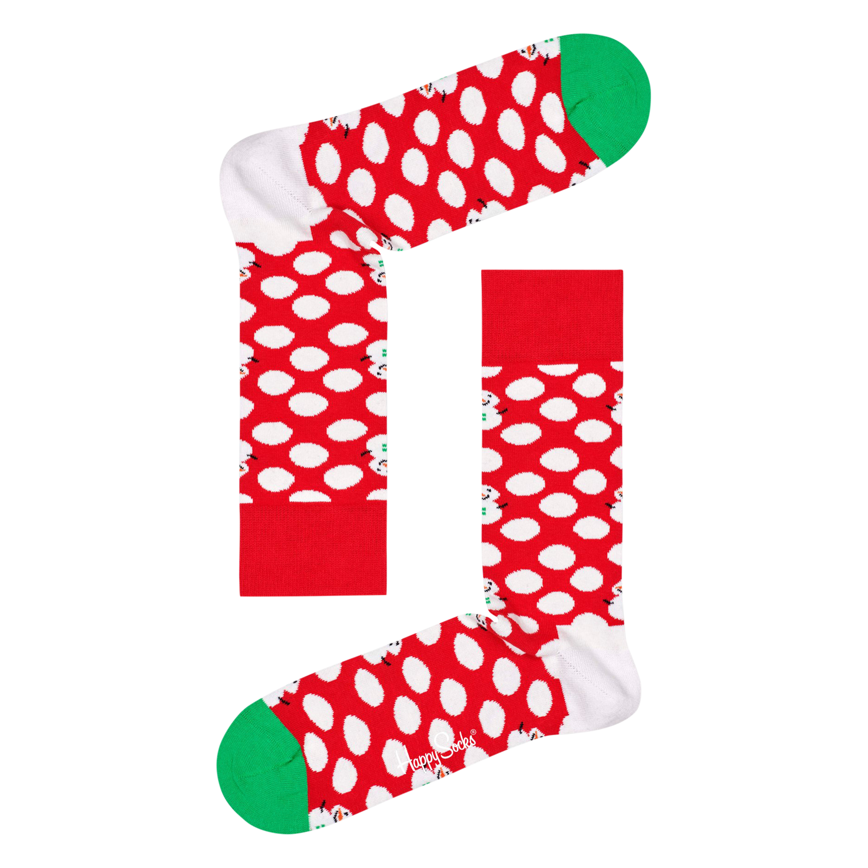 BIG DOT SNOWMAN - Chaussettes en coton mélangé | Rouge
