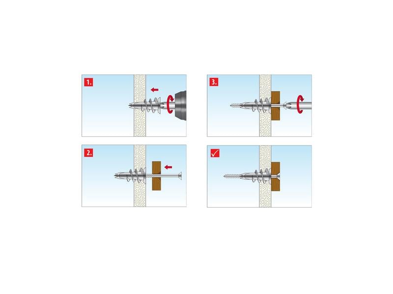 Tox-Dübel Dübel Sortiment L-Boxx Mini Indoor, 120 Stück 120-teiliges L-Boxx Mini Sortiment mit gängigen Dübeln und Schrauben für Indoor-Projekte